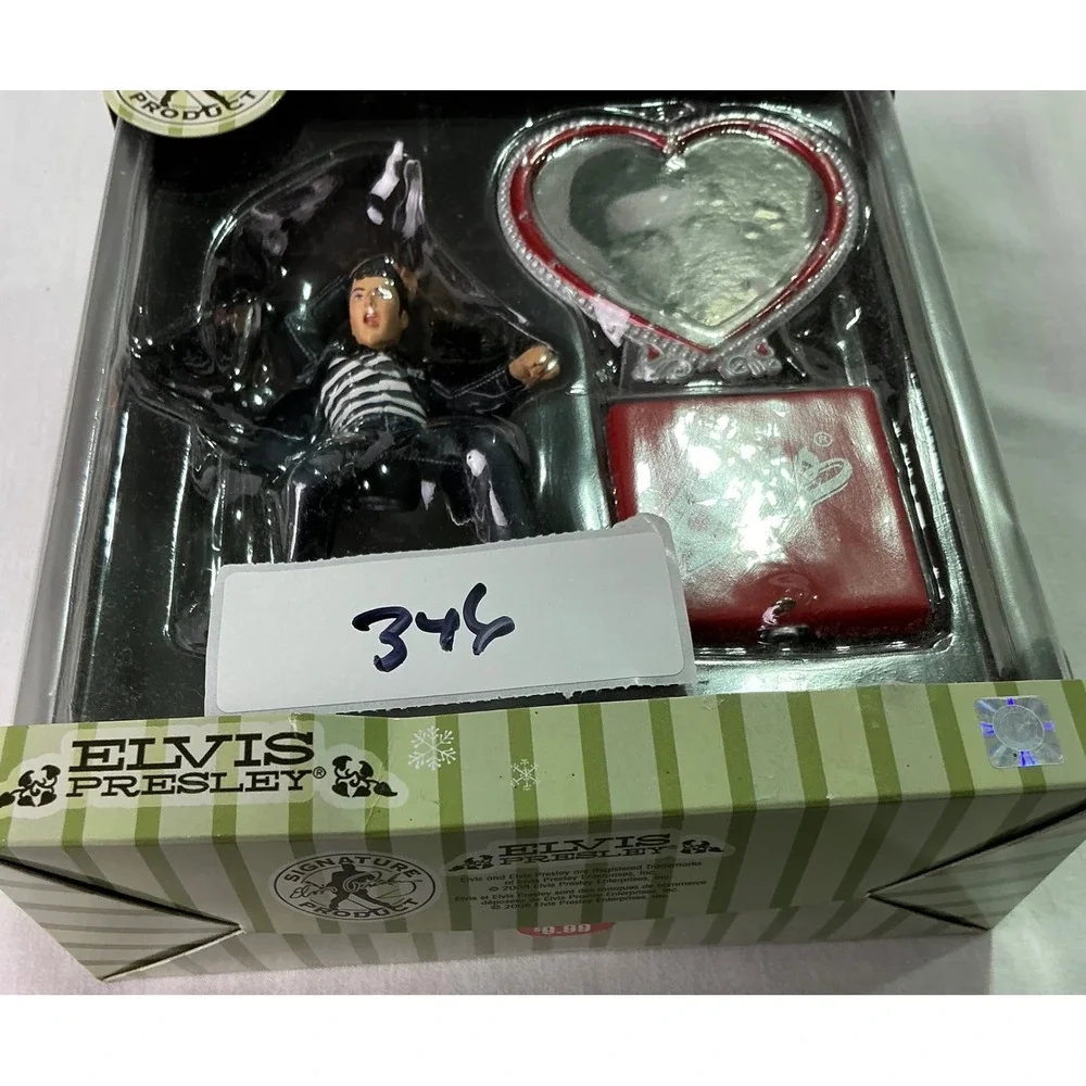 2008 Elvis Presley Jailhouse Rock Christmas Ornament Set American Greetings NIB
